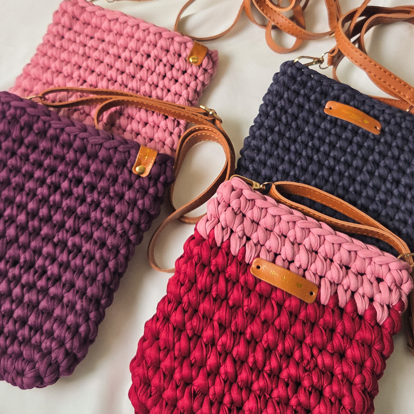 Crochet Crossbody Bag-Your New Everyday Essential-Purple