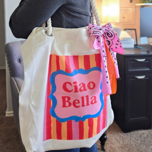 Ciao Bella Rope Tote Bag