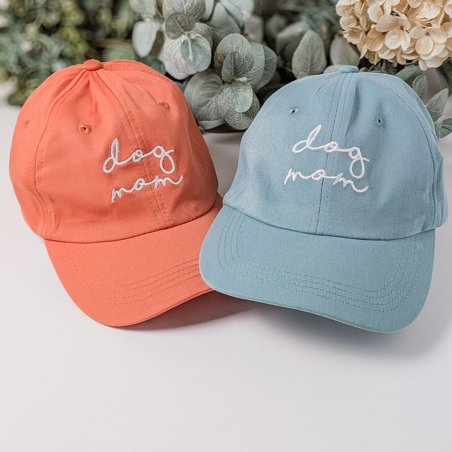 Dog Mom Embroidered Baseball Hat