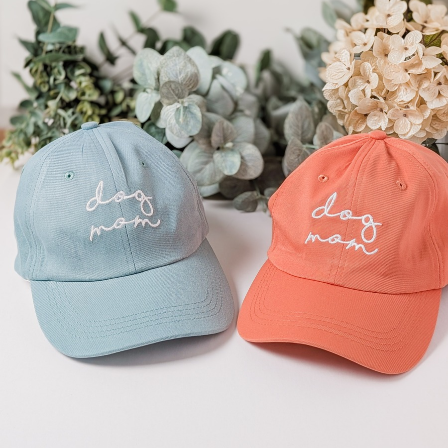 Dog Mom Embroidered Baseball Hat