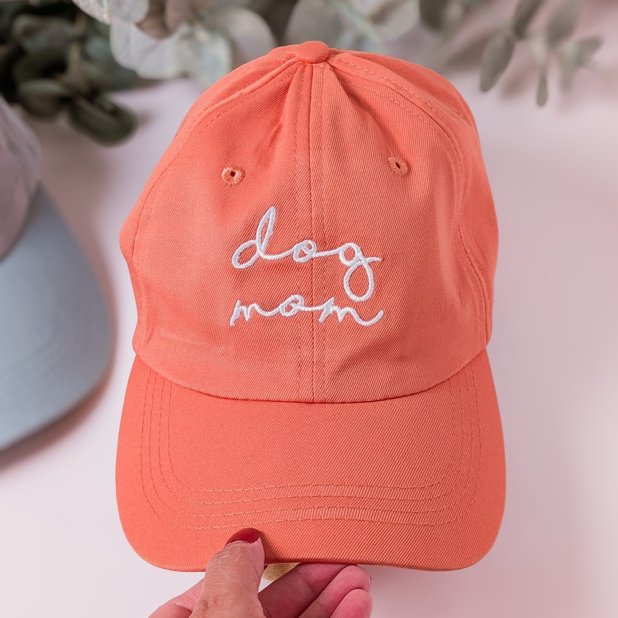 Dog Mom Embroidered Baseball Hat
