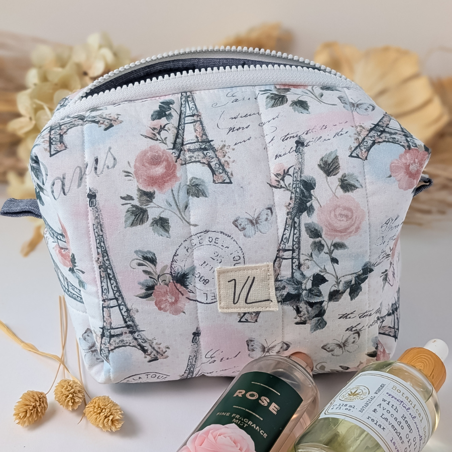 From Paris with Love! Cosmetic-Makeup Bag