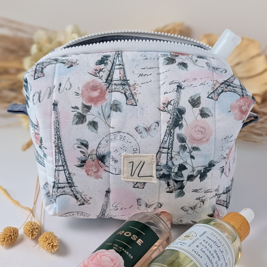 From Paris with Love! Cosmetic-Makeup Bag