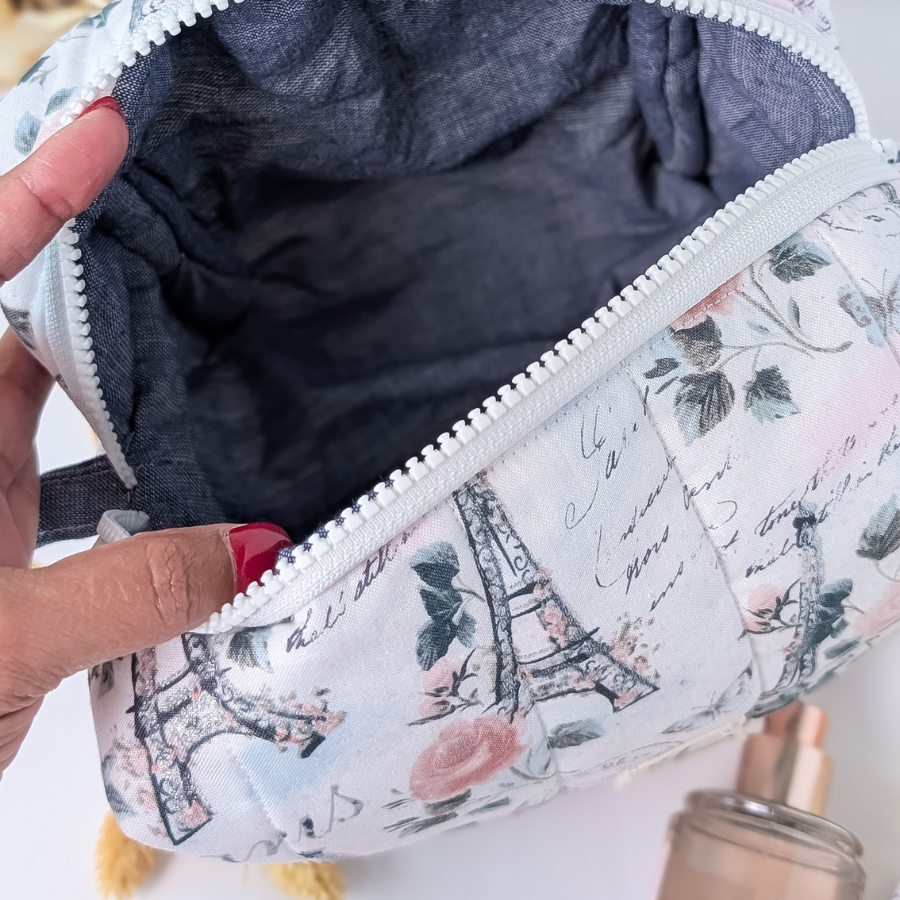 From Paris with Love! Cosmetic-Makeup Bag