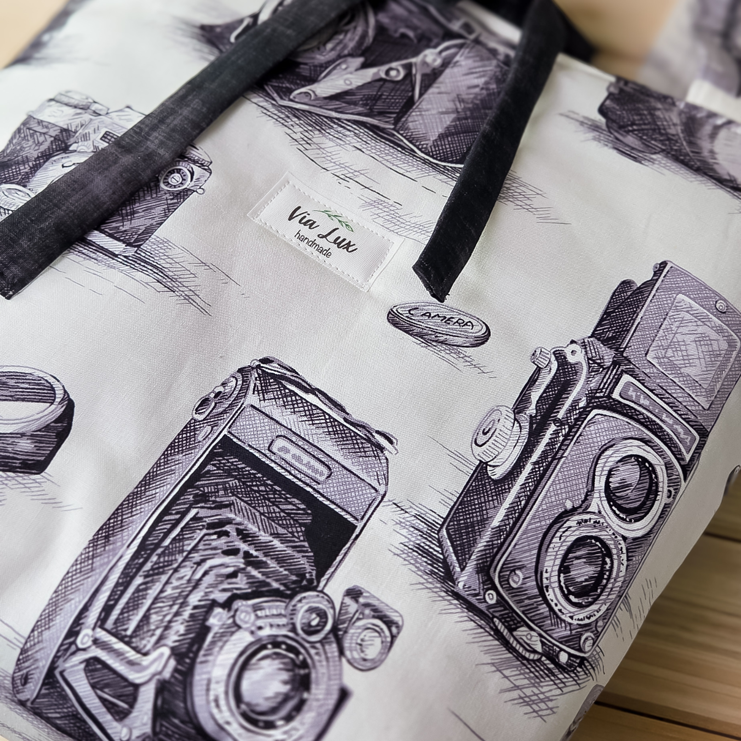 Vintage Camera Tote Bag