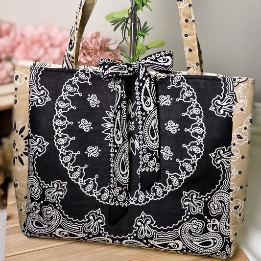 *NEW* Medium Sized- Customize your Bandana Tote-Choose your colors