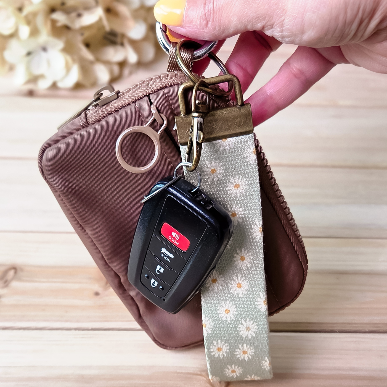Bandana Keychain Wallet Wrist Lanyard, Wallet Keychain Set