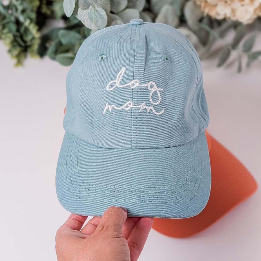 Dog Mom Embroidered Baseball Hat