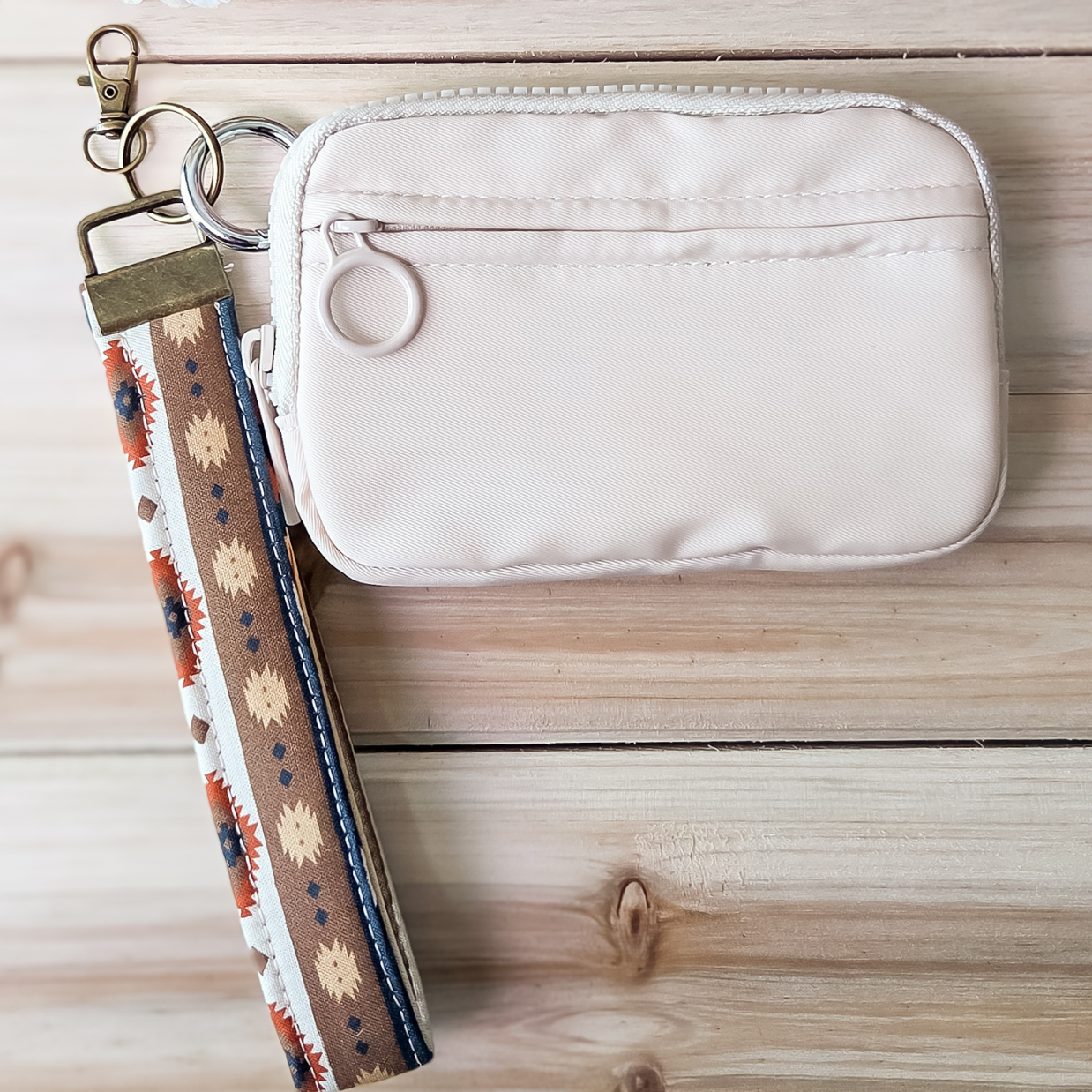 Keychain Wallet Wrist Lanyard, Wallet Keychain Set