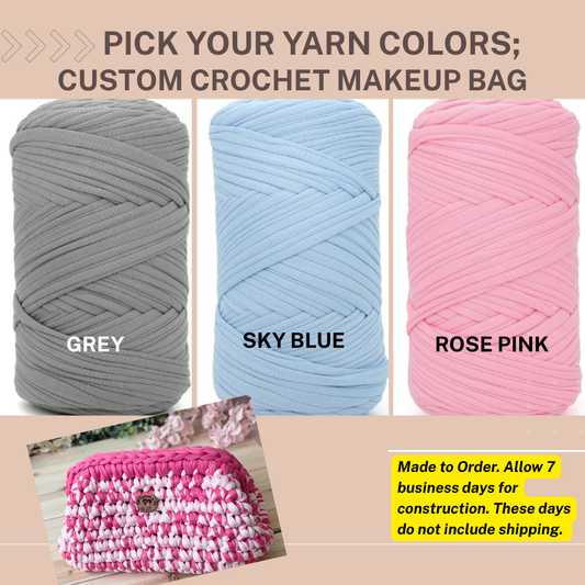 **CUSTOMIZE** Your Crochet Bag-Choose Your Yarn Colors