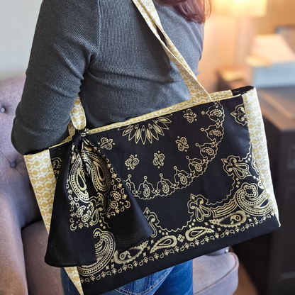 Golden Bandana Tote Bag