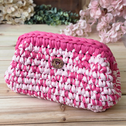 Strawberry Cream Amelia Crochet Clutch Bag
