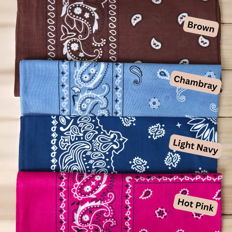 Triangular Bandana Zipper Pouch