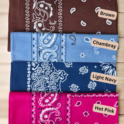 Triangular Bandana Zipper Pouch