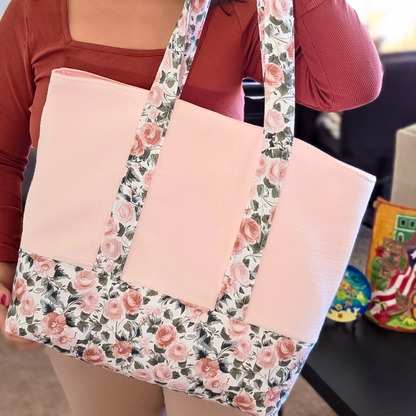 Floral & Blush 4-Piece Tote Bag Bundle
