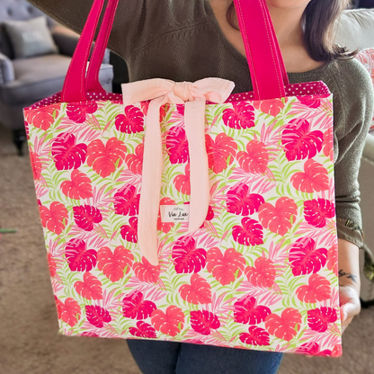 Pink Palm Tropical Everyday Tote