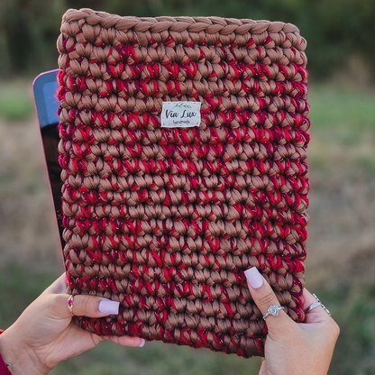 Crochet Tablet Cover & Earbud Case