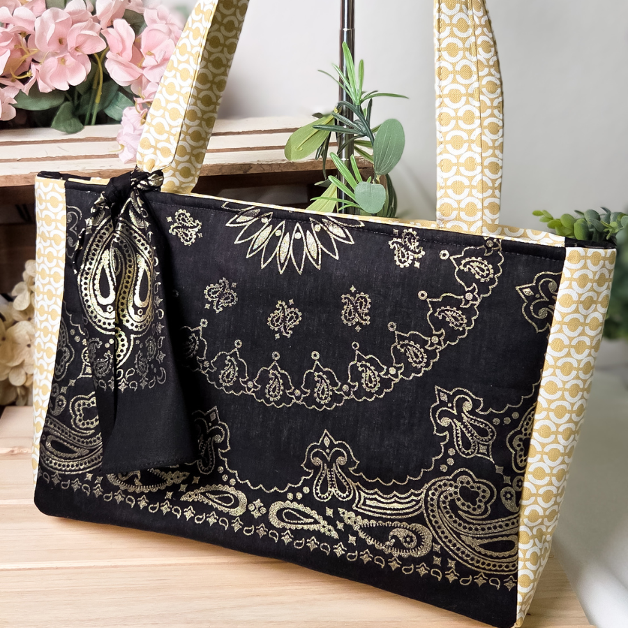 Golden Bandana Tote Bag