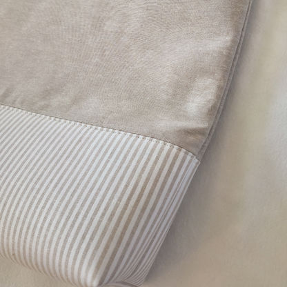 Neutral Stripes Cotton Tote Bag