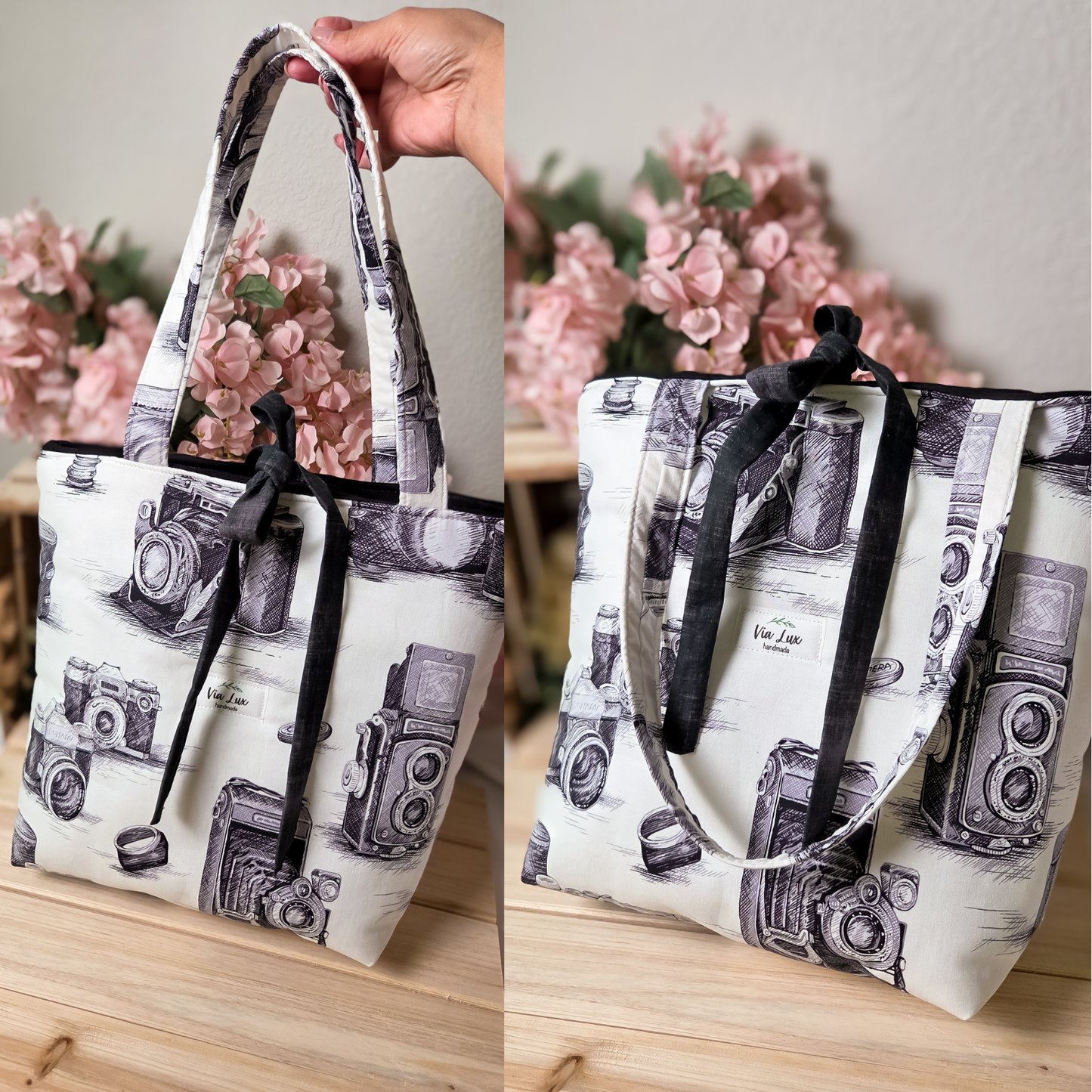 Vintage Camera Tote Bag