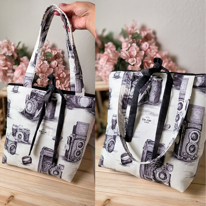 Vintage Camera Tote Bag