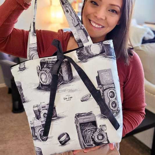 Vintage Camera Tote Bag
