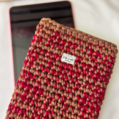 Crochet Tablet Cover & Earbud Case