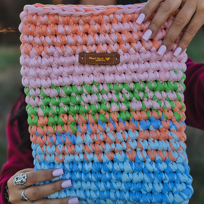 Crochet Tablet Cover-Macaroon Colors