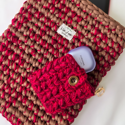 Crochet Tablet Cover & Earbud Case