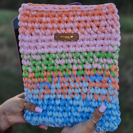 Crochet Tablet Cover-Macaroon Colors