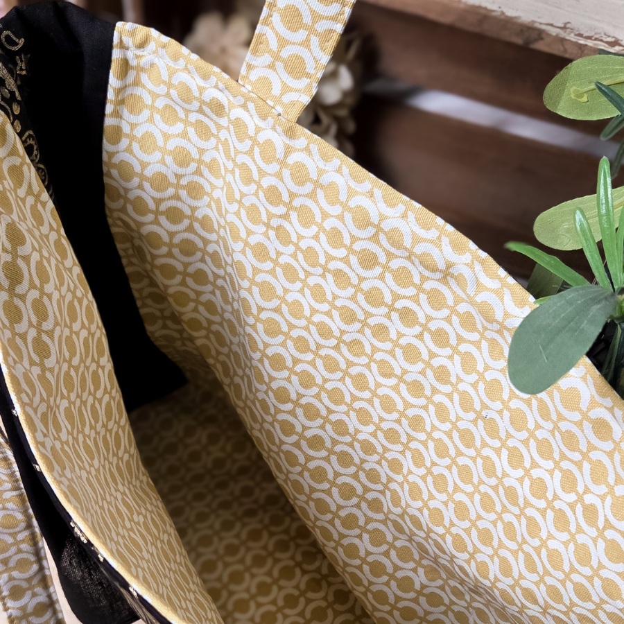 Golden Bandana Tote Bag