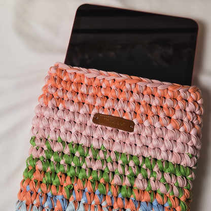 Crochet Tablet Cover-Macaroon Colors