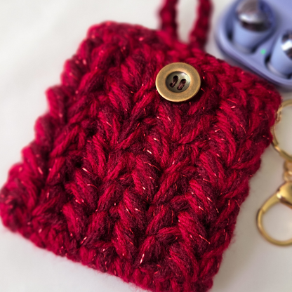 Crochet Tablet Cover & Earbud Case