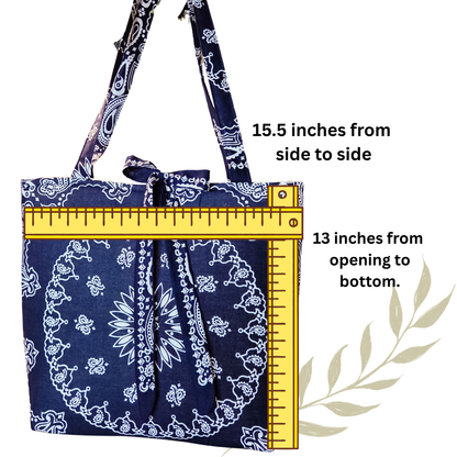 *NEW* Amelia Bandana Tote Bag- Customize your Bandana Tote-Choose your colors