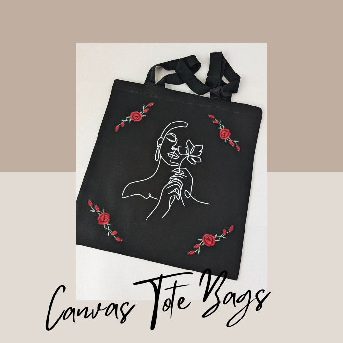 Fleur Woman Canvas Tote Bag