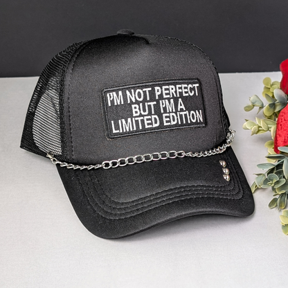 I'm Not Perfect Limited Edition Mesh Trucker Hat