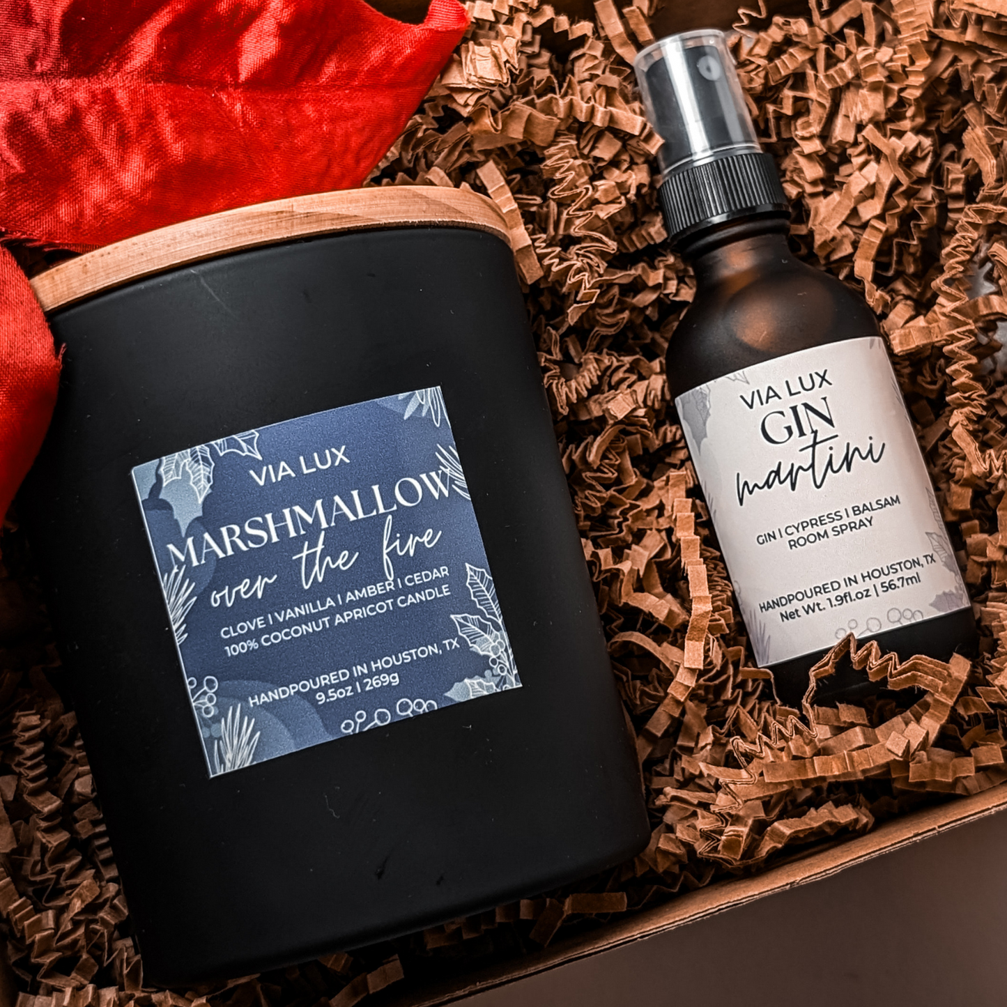 Coconut Apricot Candle/Room Spray Holiday Gift Box