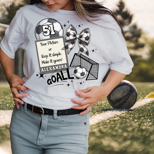 Soccer Mom/Fan Personalization Custom Graphic T-Shirt