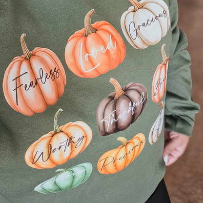 Pumpkin Affirmations Pullover Sweatshirt