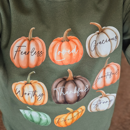Pumpkin Affirmations Pullover Sweatshirt