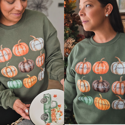Pumpkin Affirmations Pullover Sweatshirt