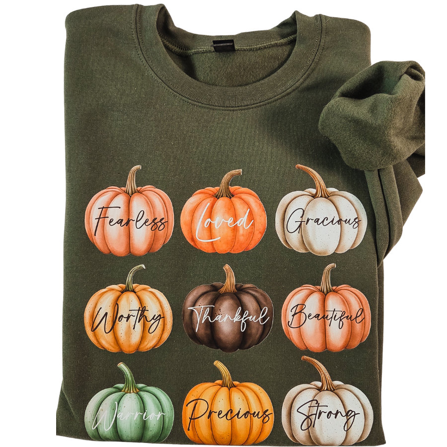 Pumpkin Affirmations Pullover Sweatshirt