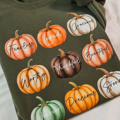 Pumpkin Affirmations Pullover Sweatshirt