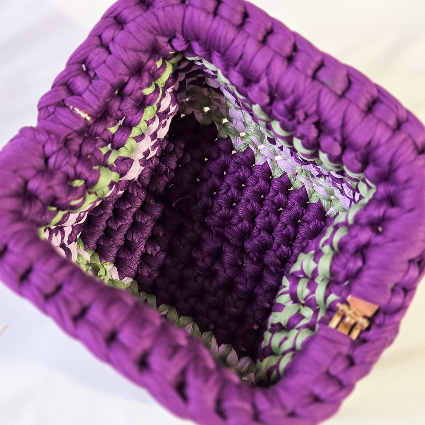 Purple, Sage & Lilac Crochet Clutch-VIA LUX Exclusive