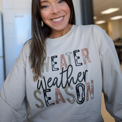 Sweater Weather Season Pullover Sweatshirt